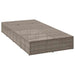 Ligbed met zwevend kussen poly rattan grijs