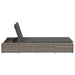 Ligbed met zwevend kussen poly rattan grijs