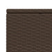 Ligbed met zwevend kussen poly rattan bruin