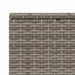 Ligbed met zwevend kussen poly rattan grijs