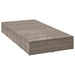 Ligbed met zwevend kussen poly rattan grijs