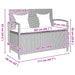 Tuinbank met kussen poly rattan beige
