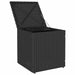 Tuinkrukken met kussens 2 st 40x40x43 cm poly rattan zwart