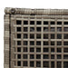 Tuinkrukken met kussens 2 st 40x40x43 cm poly rattan grijs