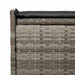 Opbergbank met kussen voor buiten 100 cm poly rattan grijs