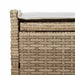 Opbergbank met kussen voor buiten 100 cm poly rattan beige
