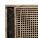 Opbergbank met kussen voor buiten 100 cm poly rattan beige