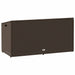 Tuinbox 110x50x58 cm poly rattan bruin