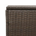 Tuinbox 110x50x58 cm poly rattan bruin