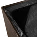Tuinbox 110x50x58 cm poly rattan bruin