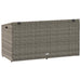 Tuinbox 110x50x58 cm poly rattan grijs
