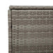 Tuinbox 110x50x58 cm poly rattan grijs