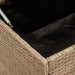 Tuinbox beige 110x50x58 cm poly rattan