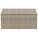 Tuinbox 110x50x58 cm poly rattan lichtgrijs