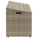 Tuinbox 110x50x58 cm poly rattan lichtgrijs