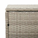 Tuinbox 110x50x58 cm poly rattan lichtgrijs
