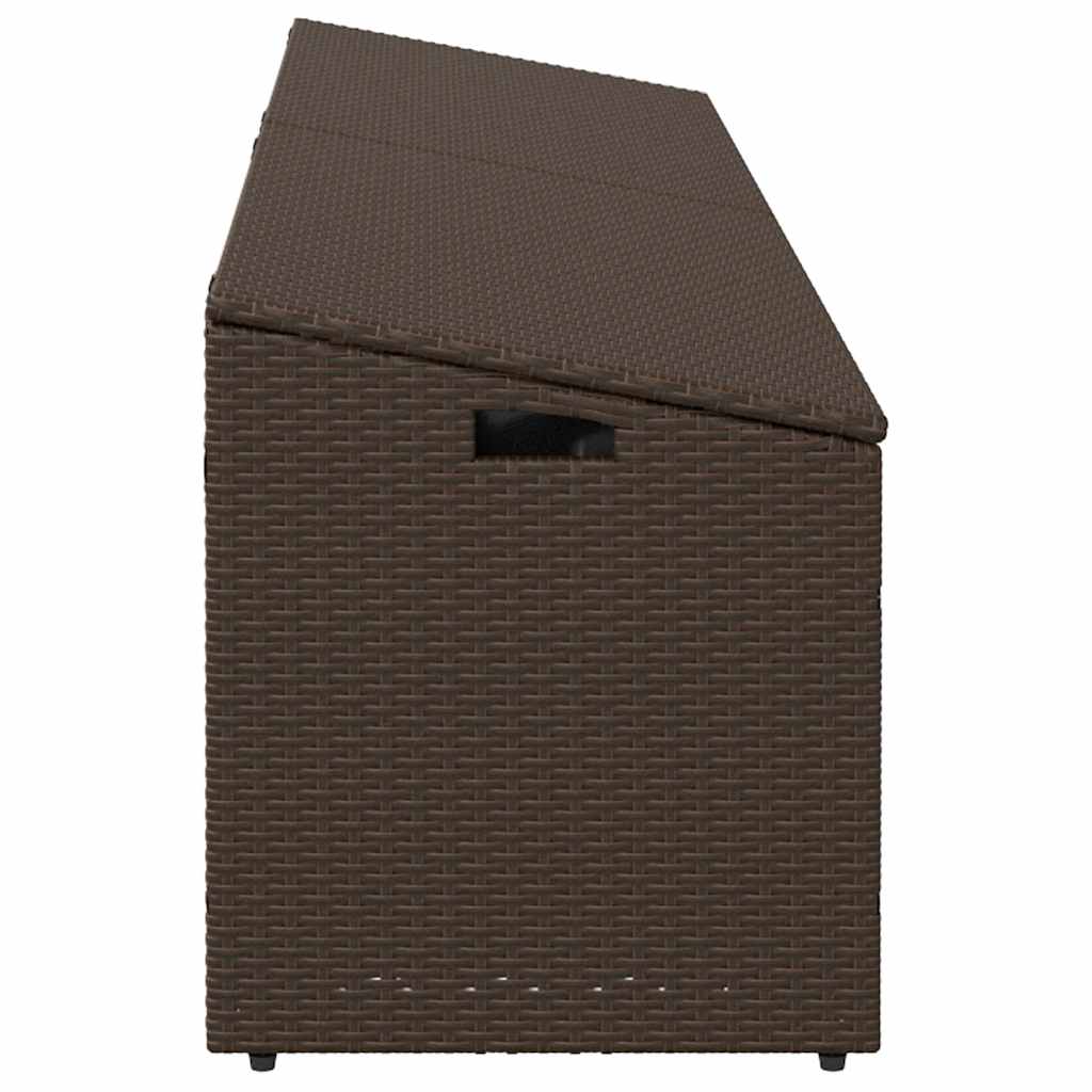 Tuinbox 220x50x58 cm poly rattan bruin