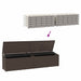 Tuinbox 220x50x58 cm poly rattan bruin