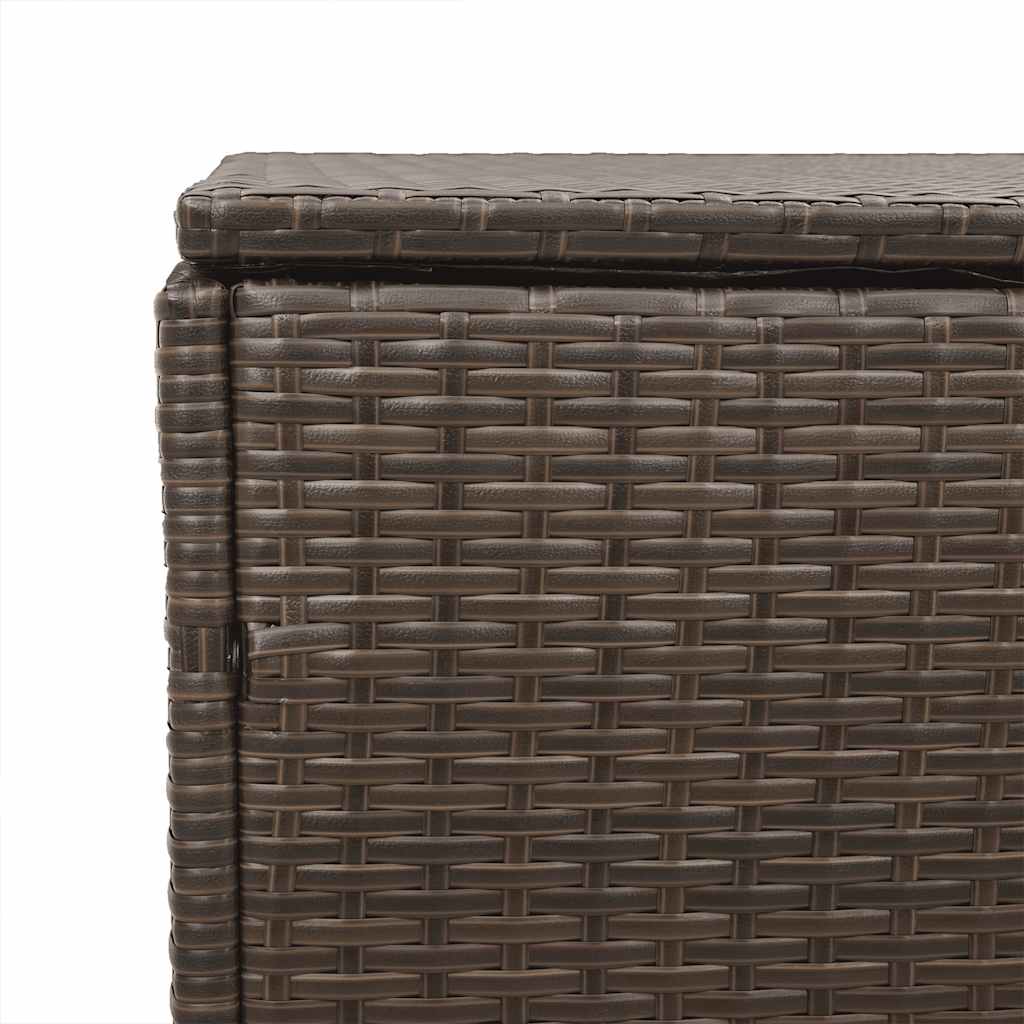 Tuinbox 220x50x58 cm poly rattan bruin