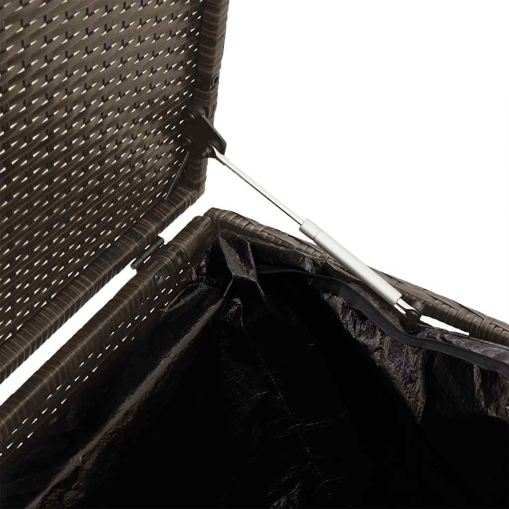 Tuinbox 220x50x58 cm poly rattan bruin