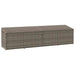 Tuinbox 220x50x58 cm poly rattan grijs