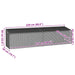 Tuinbox 220x50x58 cm poly rattan grijs