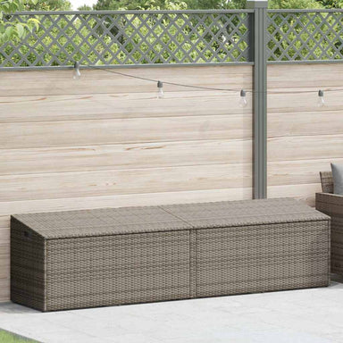 Tuinbox 220x50x58 cm poly rattan grijs