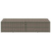 Tuinbox 220x50x58 cm poly rattan grijs