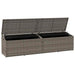 Tuinbox 220x50x58 cm poly rattan grijs