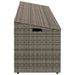 Tuinbox 220x50x58 cm poly rattan grijs