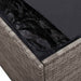 Tuinbox 220x50x58 cm poly rattan grijs