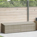Tuinbox 220x50x58 cm poly rattan lichtgrijs