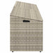 Tuinbox 220x50x58 cm poly rattan lichtgrijs