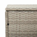 Tuinbox 220x50x58 cm poly rattan lichtgrijs