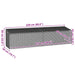 Tuinbox 220x50x58 cm poly rattan lichtgrijs