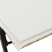 Ligstoel met kussen beige polyrotan
