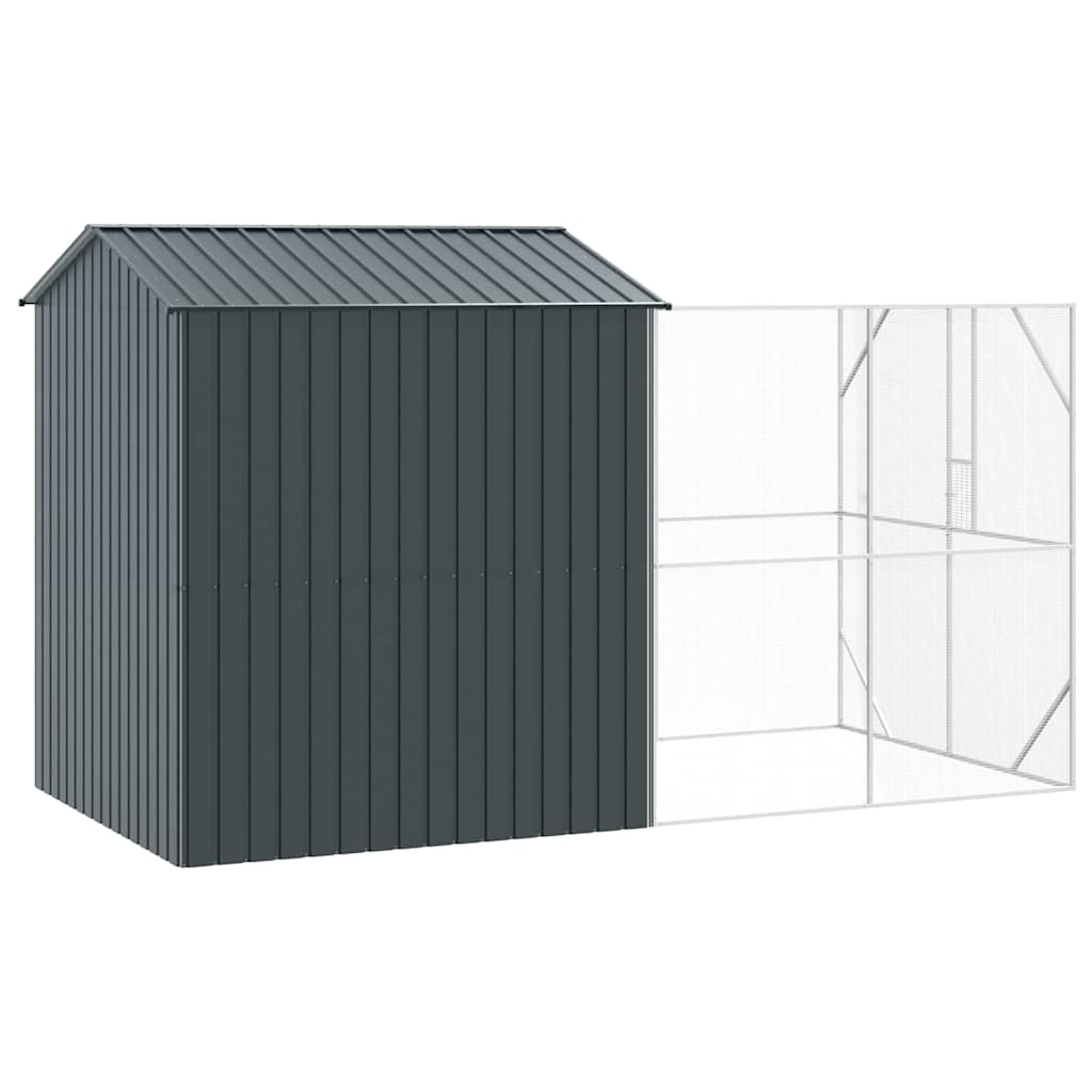 Vogelkooi Antraciet 418 x 210 x 247 cm Gegalvaniseerd staal