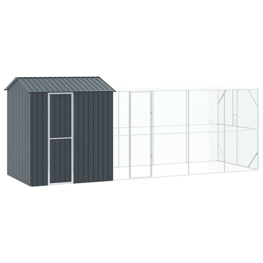 Vogelkooi Antraciet 621 x 208 x 247 cm Gegalvaniseerd staal