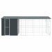 Vogelkooi Antraciet 645 x 310 x 247 cm Gegalvaniseerd staal
