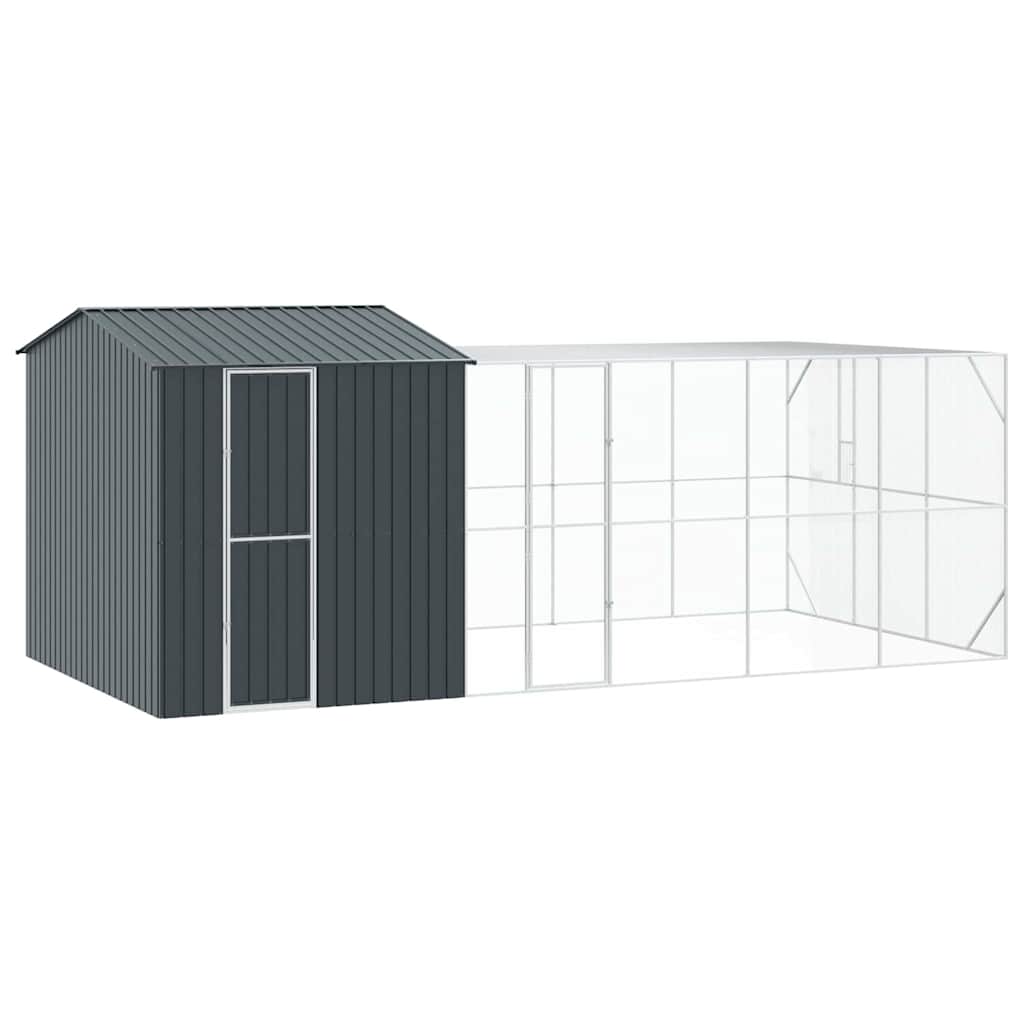 Vogelkooi Antraciet 635 x 304 x 247 cm Gegalvaniseerd staal