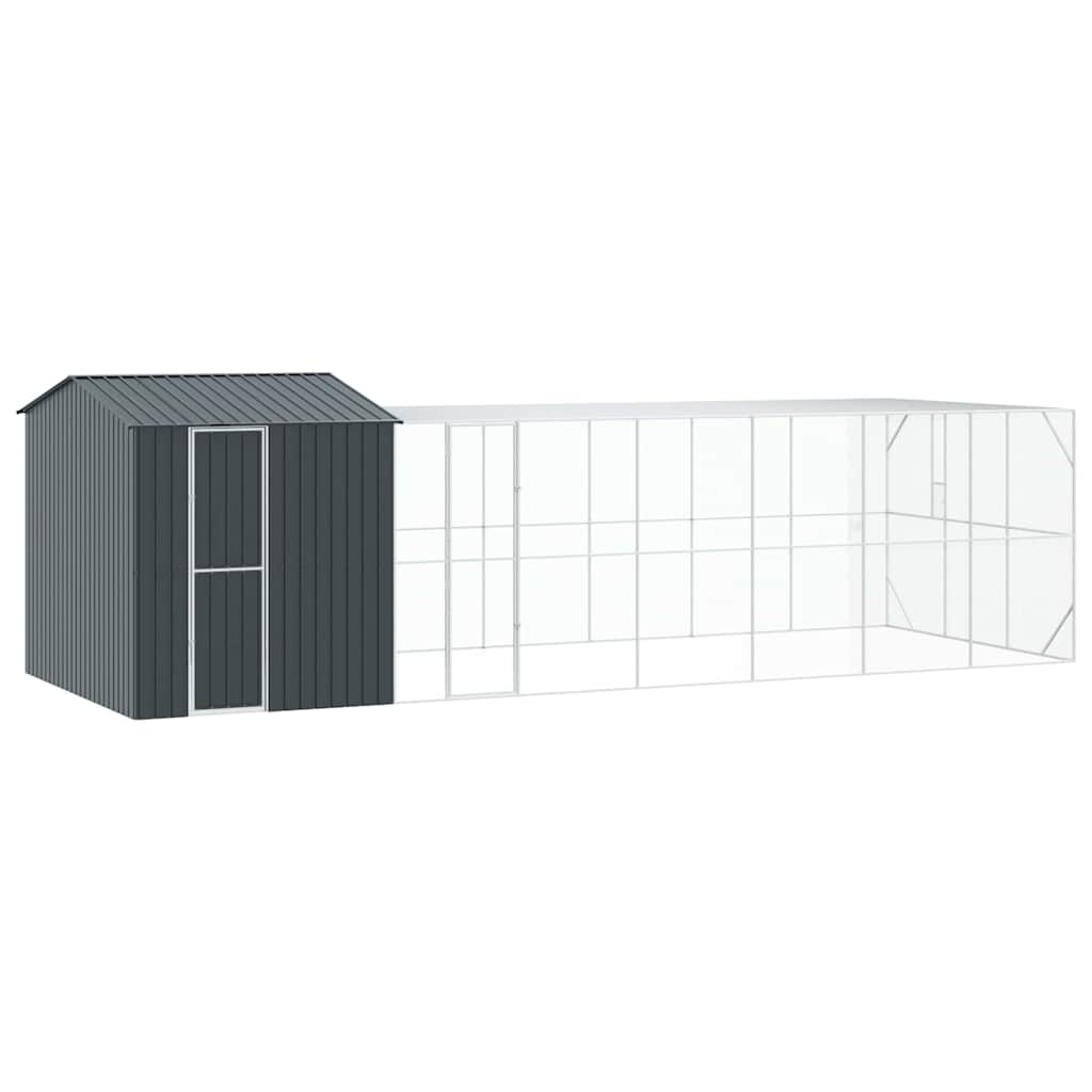 Vogelkooi Antraciet 845 x 304 x 247 cm Gegalvaniseerd staal
