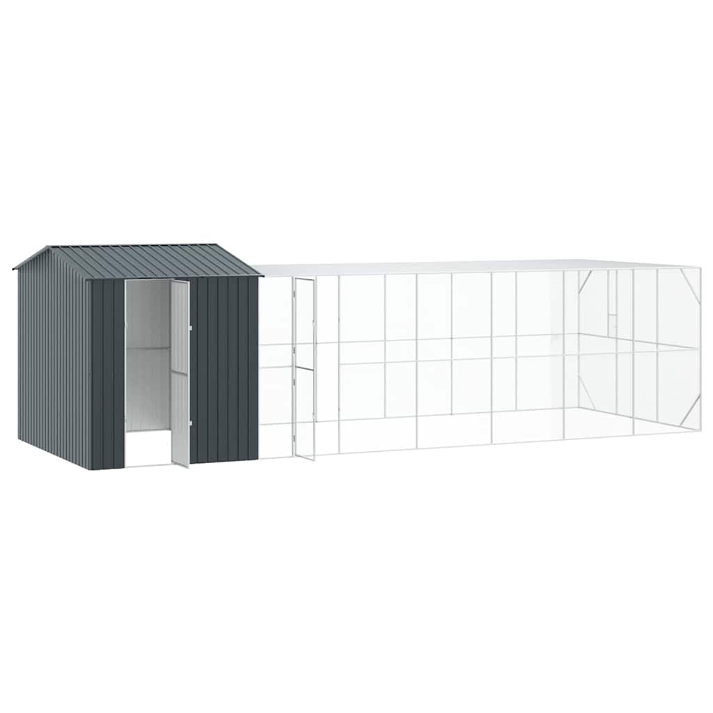 Vogelkooi Antraciet 845 x 304 x 247 cm Gegalvaniseerd staal