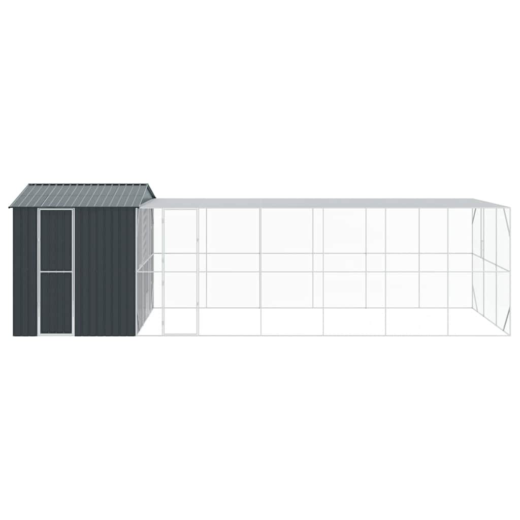 Vogelkooi Antraciet 845 x 304 x 247 cm Gegalvaniseerd staal