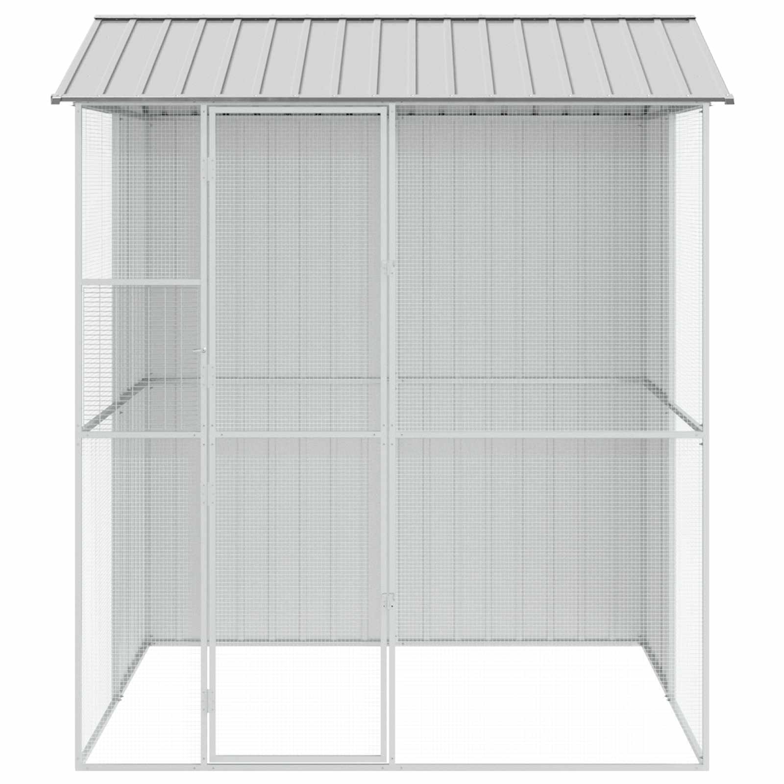 Vogelkooi Grijs 215 x 210 x 247 cm Gegalvaniseerd staal