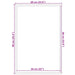 Deurmat 60x90 cm antracietkleurig