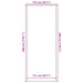 Deurmat 115x300 cm antracietkleurig