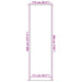 Deurmat 115x300 cm antracietkleurig