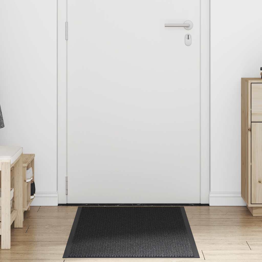 Deurmat 60x180 cm zwart