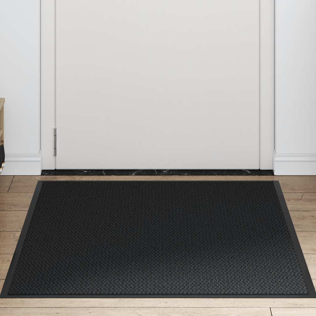 Deurmat 90x150 cm zwart