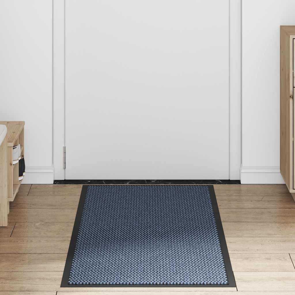 Deurmat 60x150 cm blauw